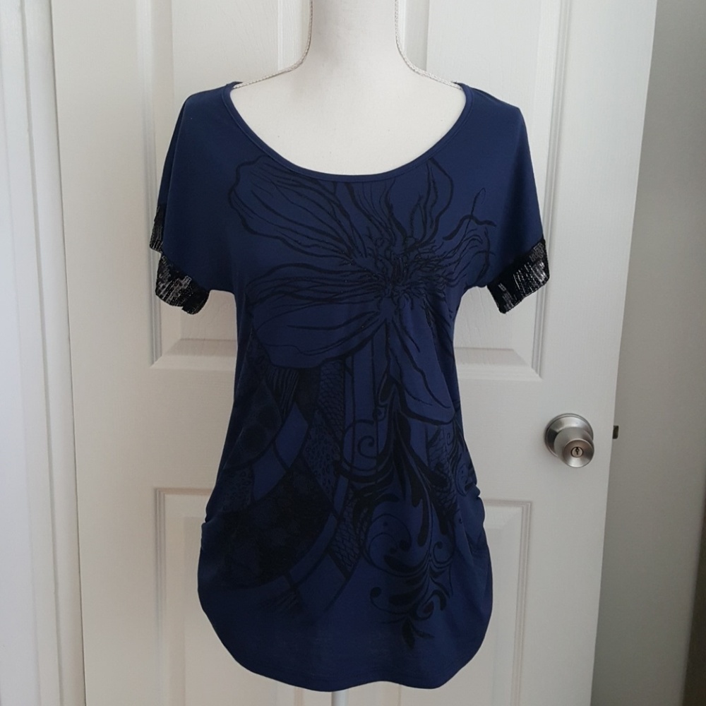 New Women's Floral Embellished Blouse